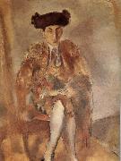 Portrait of  FeleXidehabao wearing matador-s dress Jules Pascin